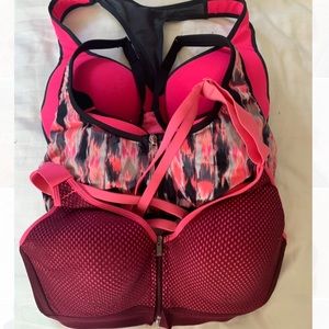 THREE Victoria Secret Sports Bras great condition